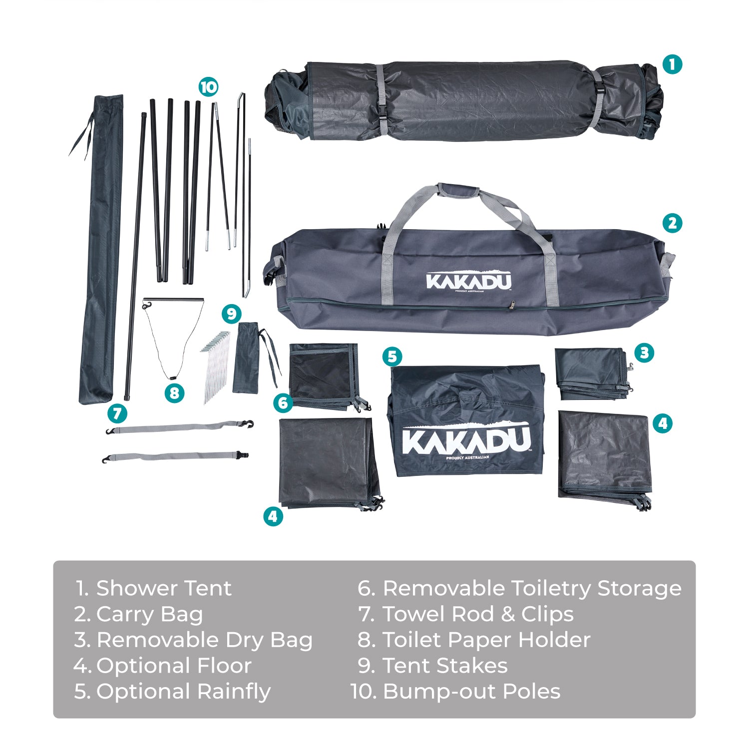 Outback Shower Tent Deluxe