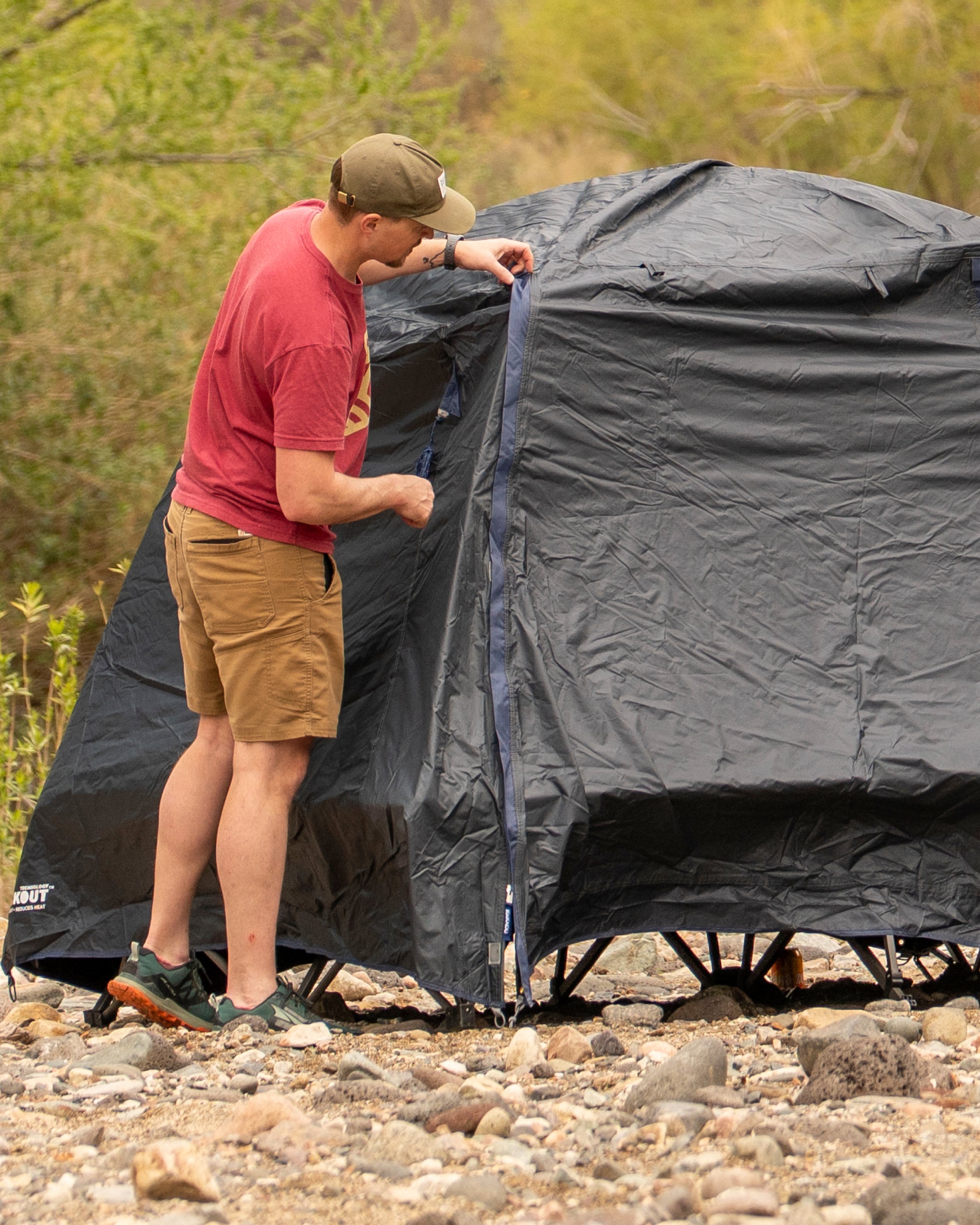 Shop BlockOut Cot Tent 2P – Double Camping Cot | Kakadu USA