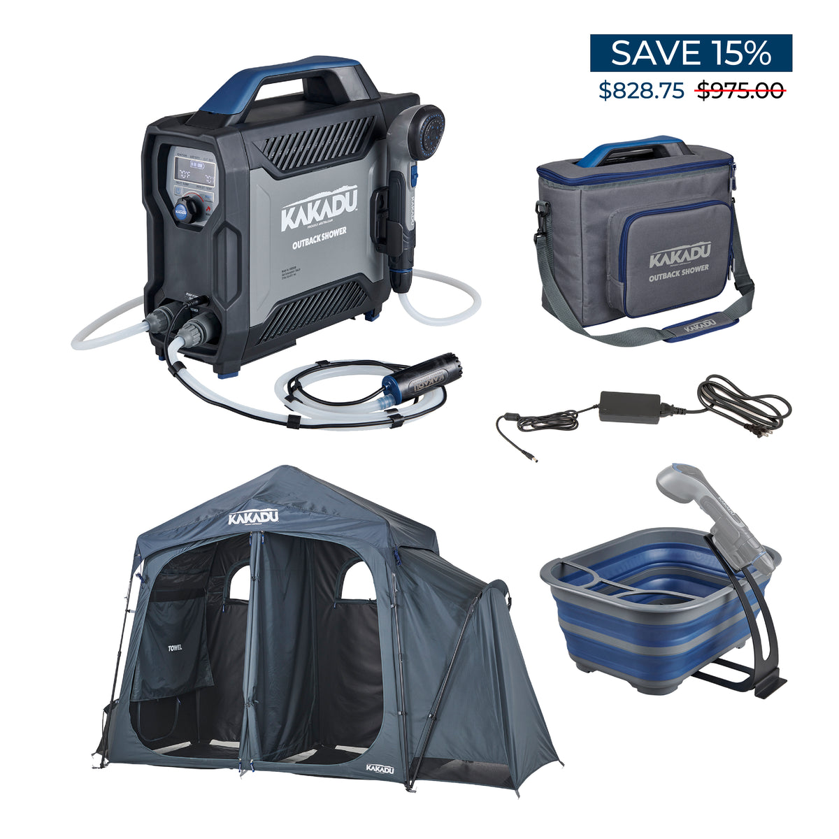 Outback Shower Tent Deluxe Bundle