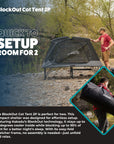 BlockOut® Cot Tent 2P
