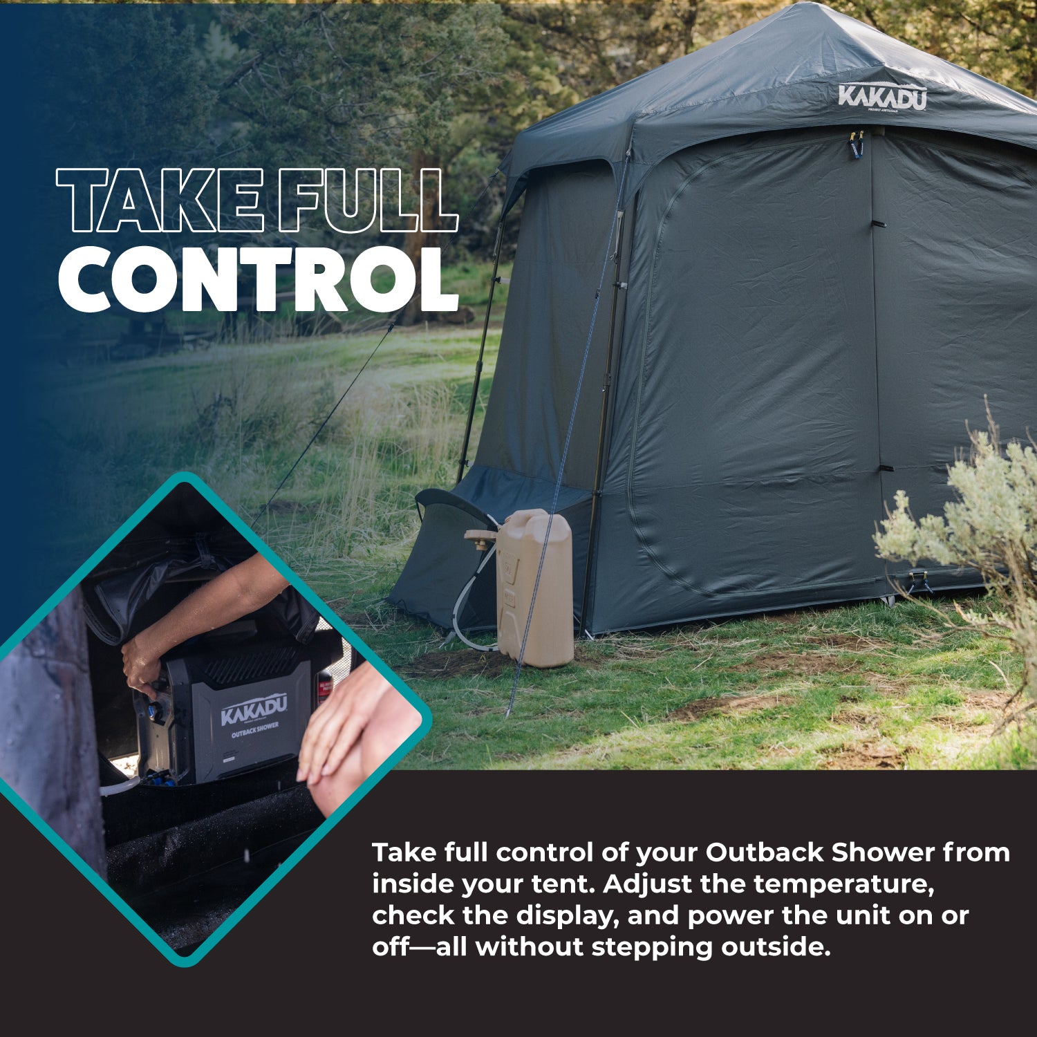 double shower tent Kakadu # of Tents:7 DIY Collapsable Frame Play Personalisierbar PE Meshed Floor