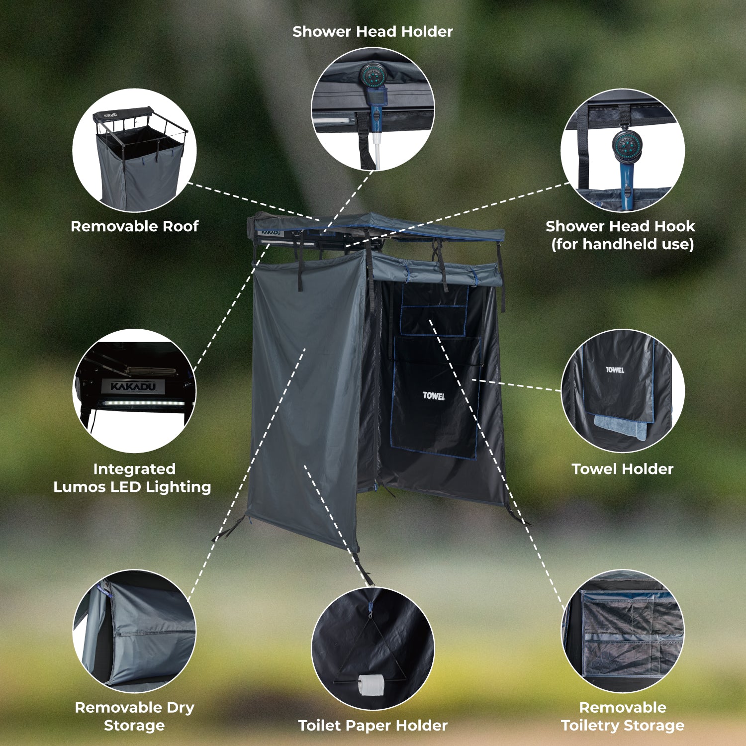 head tent Kakadu Size:130' x 130' LTL WolfWise Portable Beach Tent, Shearling Its spacious layout offers