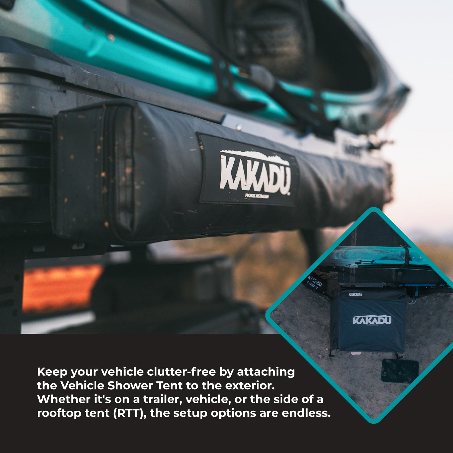 kakadu rooftop tent Outback Shower Vehicle Tent