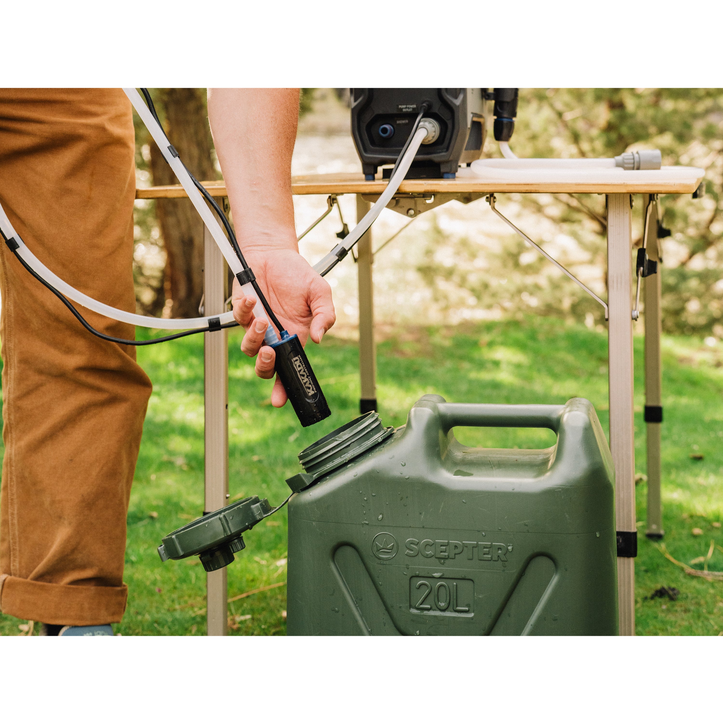 Shop Portable Camping Shower - Outback Shower Pump | Kakadu USA