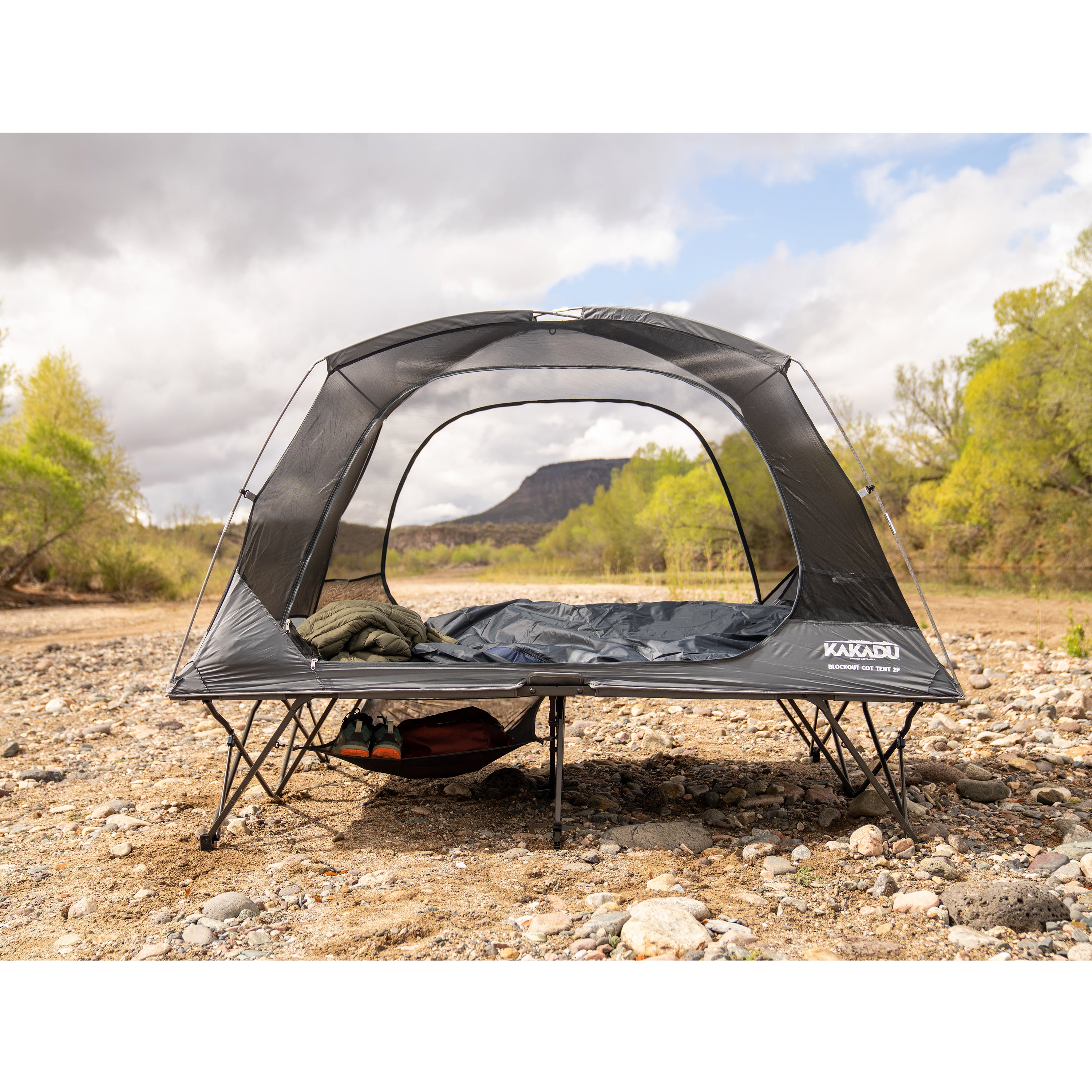 Shop BlockOut Cot Tent 2P – Double Camping Cot | Kakadu USA